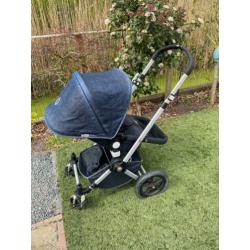 Bugaboo Cameleon 2 denim met totale uitbreidingspakket