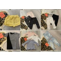 Kleding pakket meisjes/meiden 74 feetje, zara, prenatal, H&M