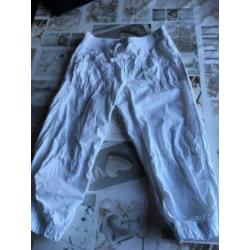 Broek wit katoen 3/4 Zomer als nieuw!