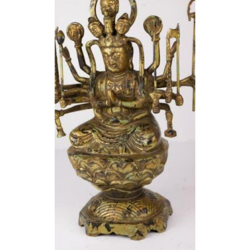 Zeer bijzonder Avalokitesvara / Kuan Yin - Brons - China - E