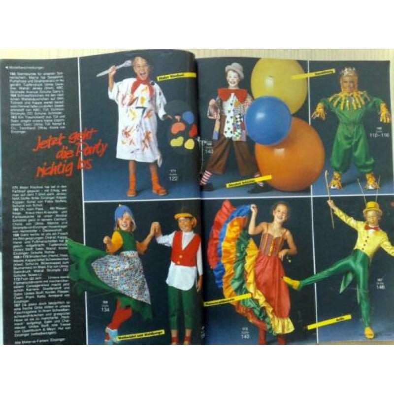 Burda vintage januari 1985,met kinder carnaval, feestmode