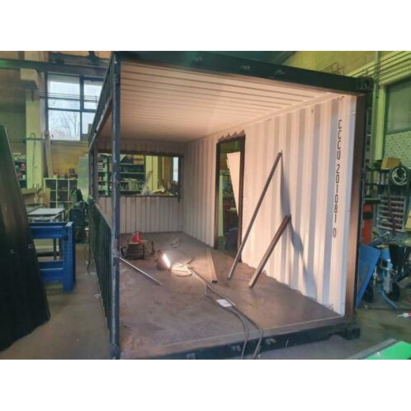 Verbouw en reparaties aan containers oplegger tevens verhuur