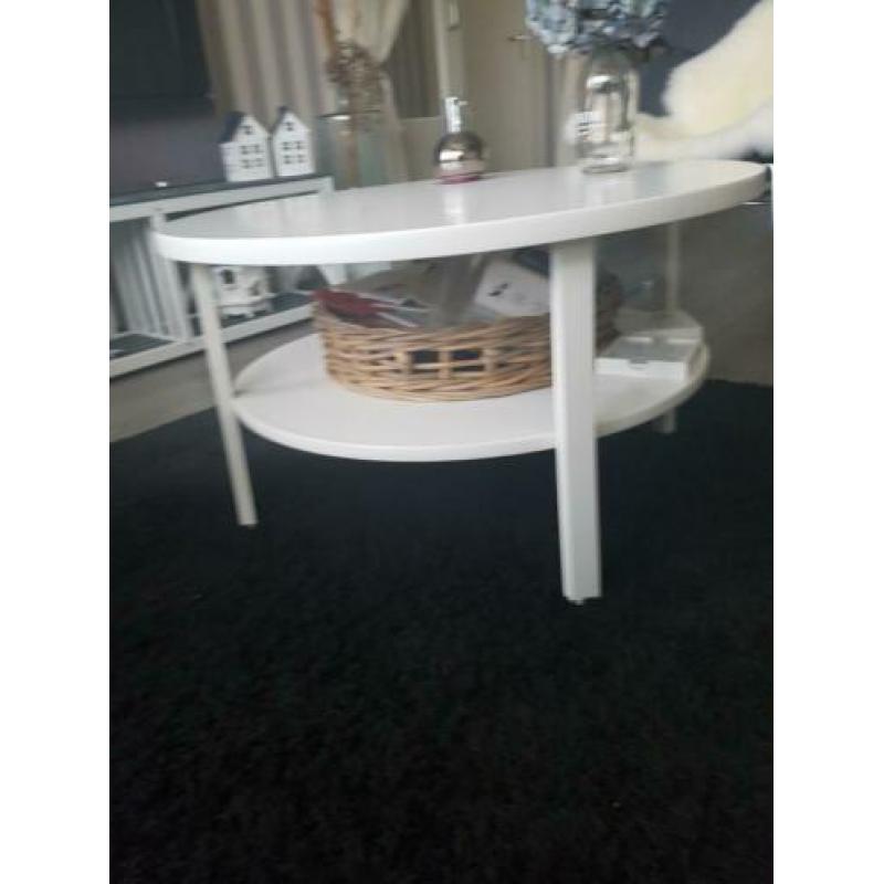 Ronde salontafel wit
