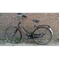 Batavus damesfiets, 1 handrem, geen versnelling.- KOOPJE €20