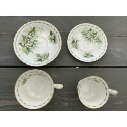 Royal Albert 2 kop en schotel May Lily of The valley