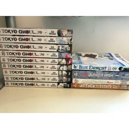 manga boeken tokyo ghoul attack on titan blue exorcist