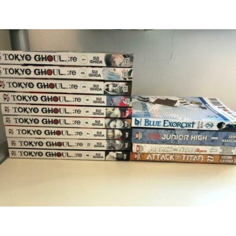 manga boeken tokyo ghoul attack on titan blue exorcist