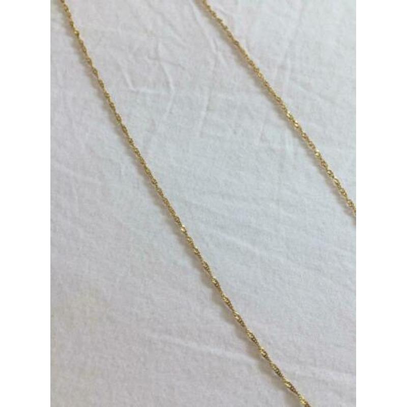gouden wokkel ketting 50cm anna+nina