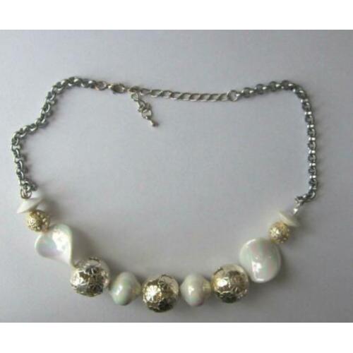 Prachtige Vintage Mother of Pearl parel ketting