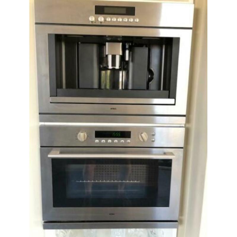 Atag koffiemachine inbouw en combi stoomoven (met defecten)