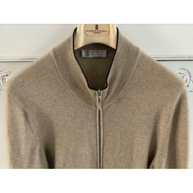 Fraai 100% Cashmere vest Brunello Cucinelli maat 48
