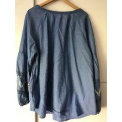 Sheego Plus geborduurde blouse