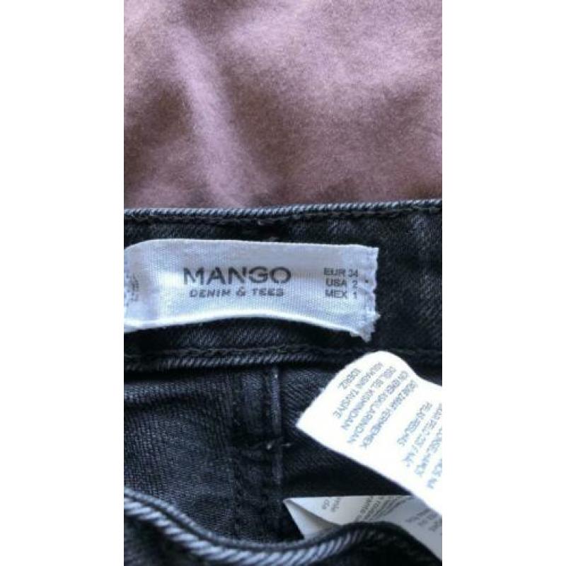 Spijkerbroek mango zwart 34