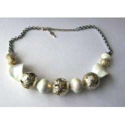 Prachtige Vintage Mother of Pearl parel ketting