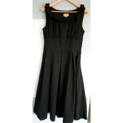 Zwarte Lindy Bop mouwloze jurk z.g.a.n. maat M