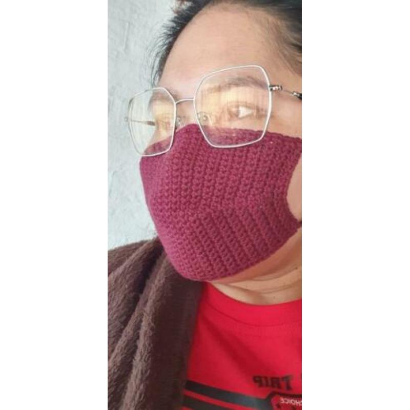 Gehaakte gezichtsmasker (ex. verzenden kost)