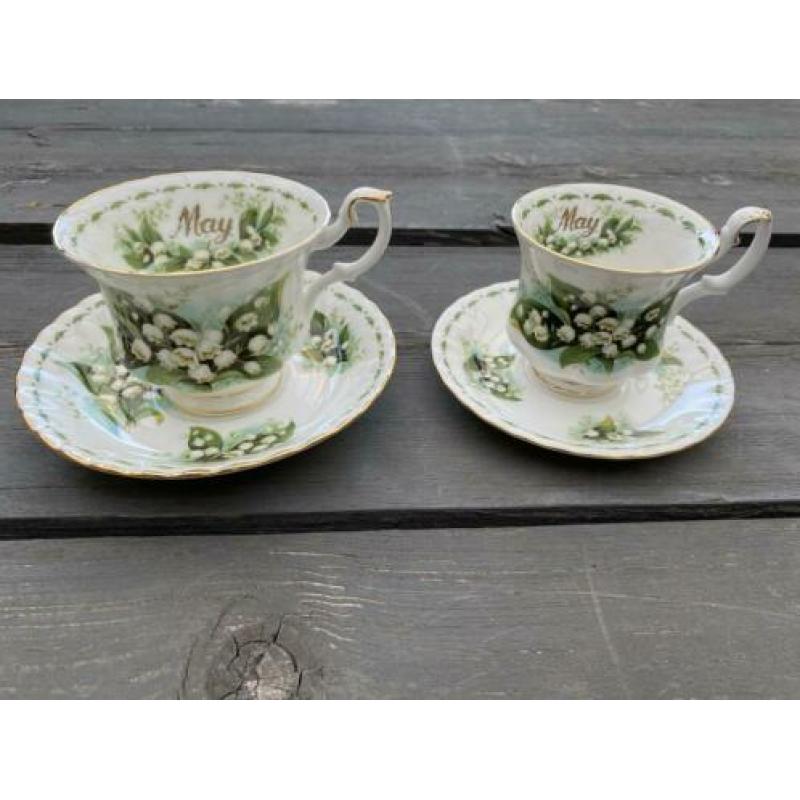 Royal Albert 2 kop en schotel May Lily of The valley