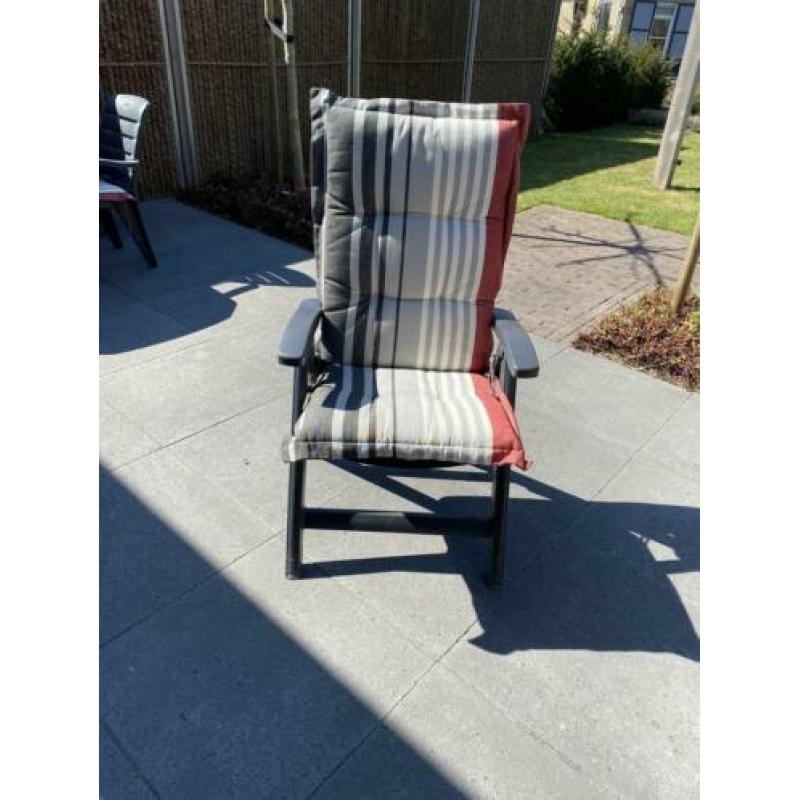 Hartman tuinset * Antraciet * 6 stoelen * voetenbankje * etc
