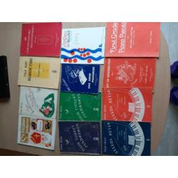 Set van 13 pianoboeken