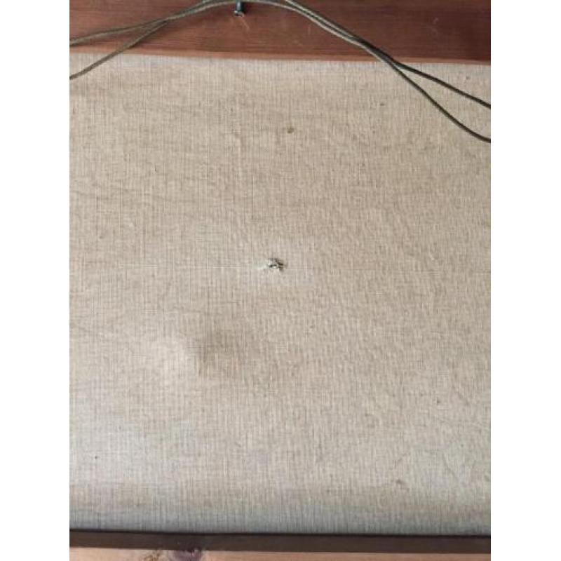 Schilderij waterlelies olieverf op doek, J.v.L