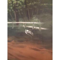 Antiek olieverf schilderij