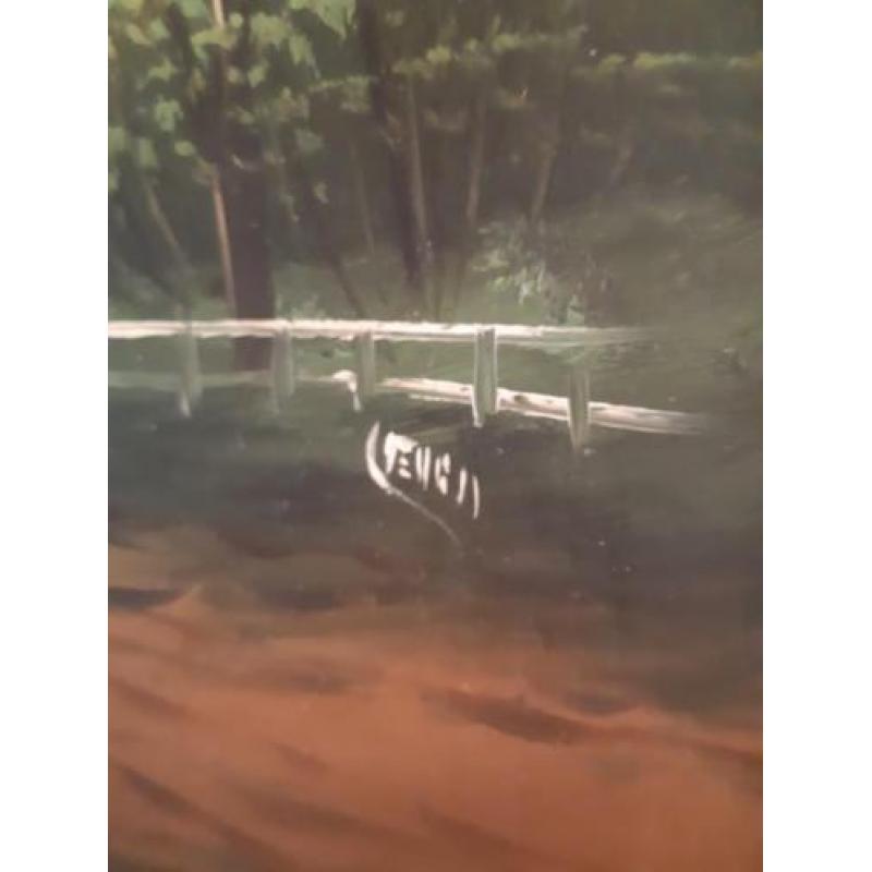 Antiek olieverf schilderij