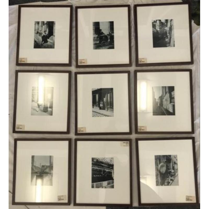 9 ingelijste vintage fotos