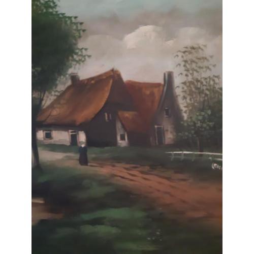Antiek olieverf schilderij