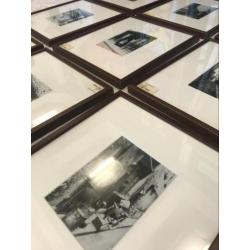 9 ingelijste vintage fotos