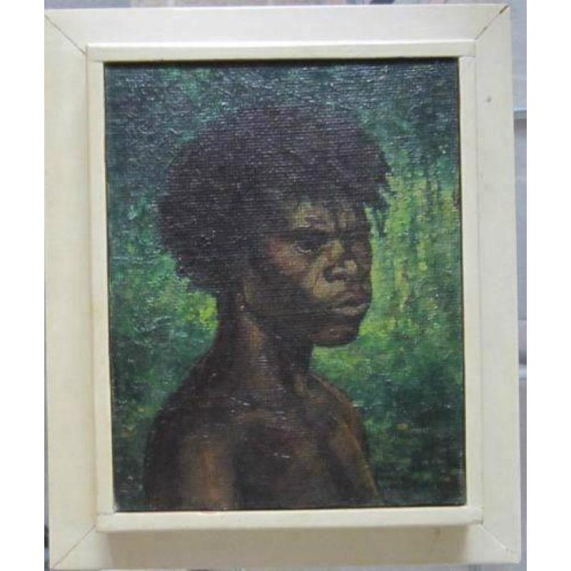 =50er/60er jaren====PORTRET van een zwarte jonge man====