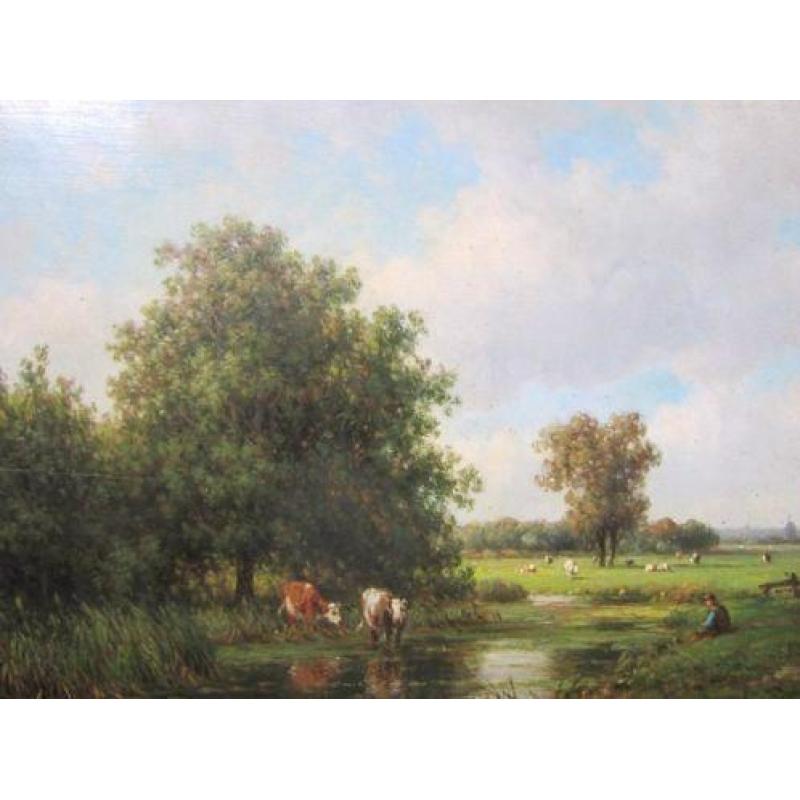 ===OOSTERHOUT==koeien in landschap===Willem Vester 1824-1871