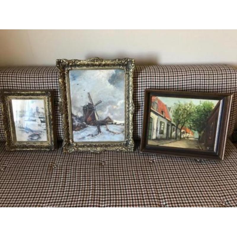 3 oude schilderijen