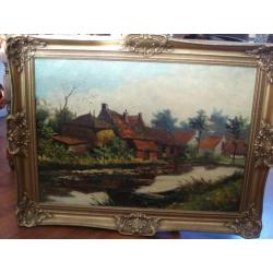 Antiek landelijk schilderij (Jos Bongers)