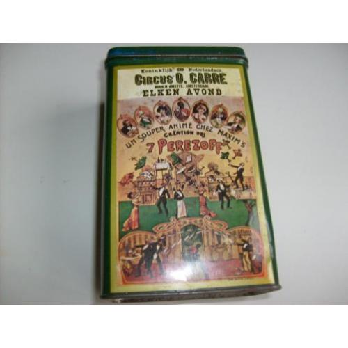 ZELDZAAM antiek blik CIRCUS Oscar CARRE amsterdam tr curiosa