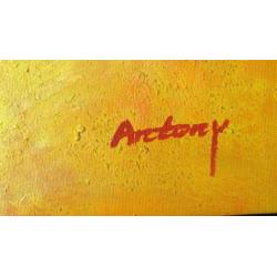 ANTONY - Twee maal 50x60 cm. olieverf op canvas ingelijst