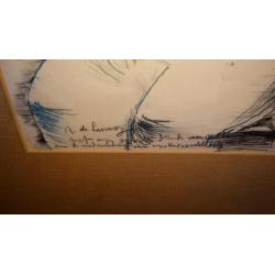 Rene de Lannoy inkttekening