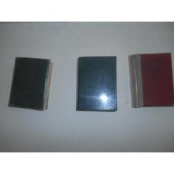 Mini zakwoordenboeken Engels Duits en Frans anno 1937