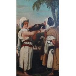 Henry Vernet "aan de bron" 19de eeuws schilderij