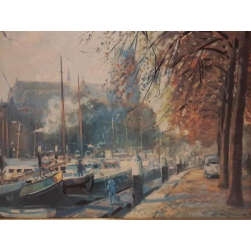 Daniel Mühlhaus - Nieuwe Haven met Grote Kerk te Dordrecht