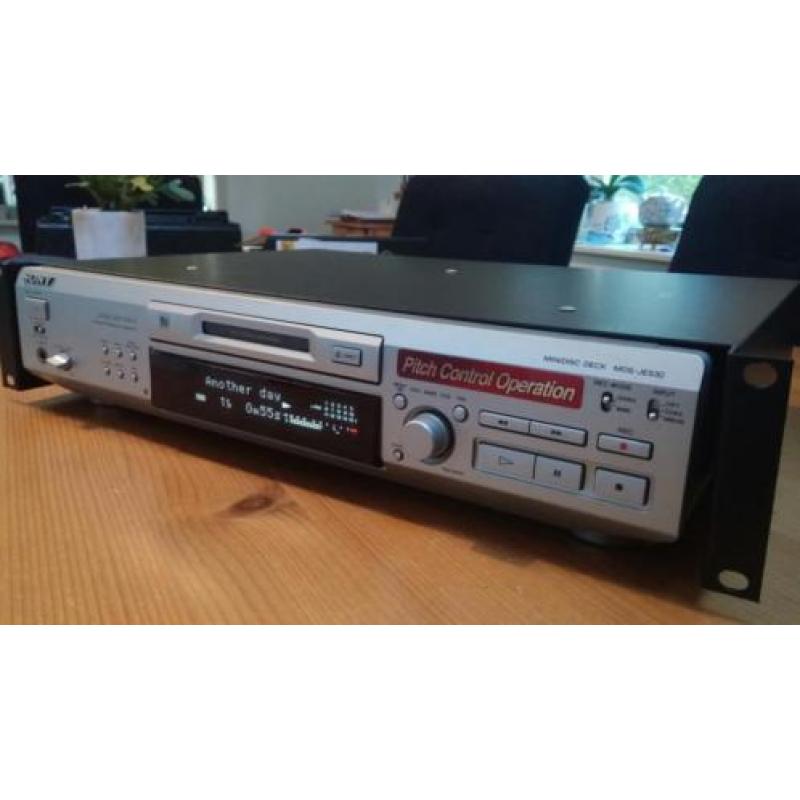 Sony Minidisc Recorder MDS-JE530 voor 19"rek