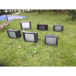 6 oude tv's voor de hobbyisten