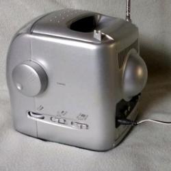Mini TV met radio (zwart /wit) voor bewakingscamera