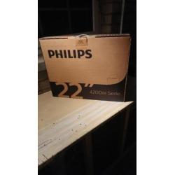 Als nieuw en in de doos compacte led tv of pc monitor.