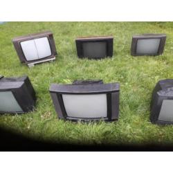 6 oude tv's voor de hobbyisten