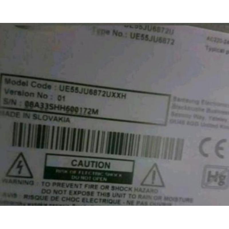 Samsung UE55JU6870 55inch 140cm