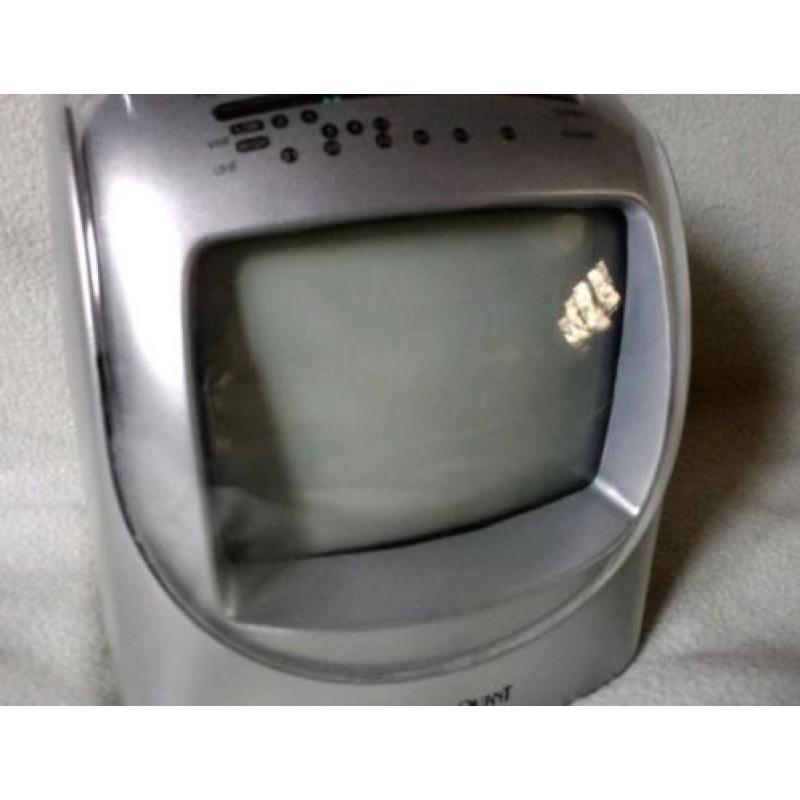 Mini TV met radio (zwart /wit) voor bewakingscamera
