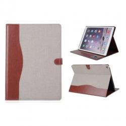 Walletstijl hoes grijs bruin voor iPad Pro 12.9 inch