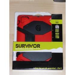 Griffin Survivor Apple iPad 2/3/4 hoes rood-zwart