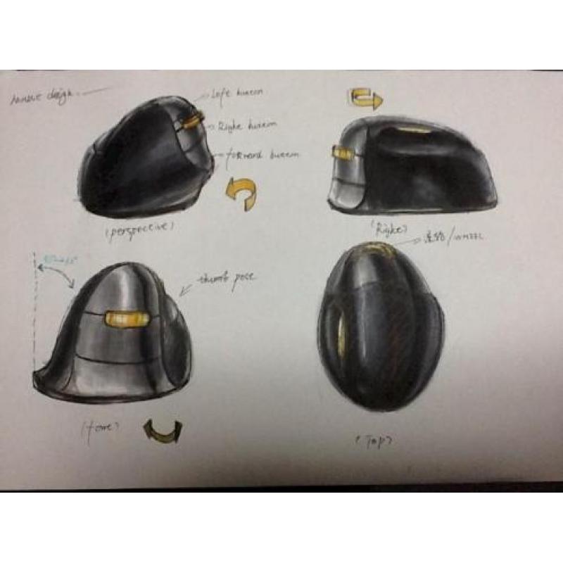 R-Go HE Mouse, Ergonomische muis, L, Rechts, Draadloos