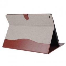 Walletstijl hoes grijs bruin voor iPad Pro 12.9 inch